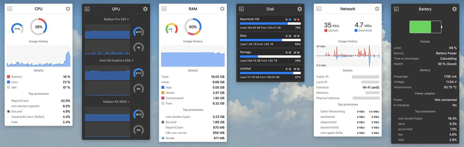 Security and privacy features